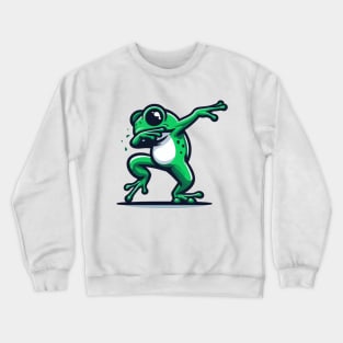 Dabbing Frog Dab Dance Frog Lover Crewneck Sweatshirt